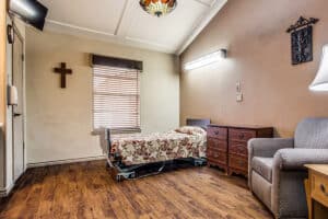 Private bedroom at Ennis Care Center